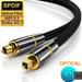 Fairnull Fiber Optic Audio Cable Digital Optical Fiber Cable SPDIF Cable for Player TV Soundbar Cable