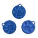 3Pcs Pet ID Tags Personalized Dog Tags Aluminium Dog Paw Shape Hanging Tags