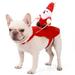 Dog Jacket Christmas Santa Claus Riding On Dog Pet Cat Christmas Holiday Outfit Pet Christmas Clothes Dressing Up