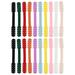 FRCOLOR 20pcs Mask Rope Adjustment Hooks Silicone Ear Protector Mask Extension Buckle Mask Accessories (Random Color)