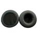 HOMEMAXS 2pcs Round Earphone Ear Cushion Headset Earmuffs Leather Headphone Covers Earpads Ear Cups Replacement Cover Diameter 7.5cm Sponge Case (Black)