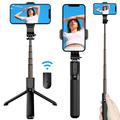 Cell Phone Selfie Stick Tripod Aluminium Alloy Selfie Stick with Wireless Remote Smartphone Tripod Tripod