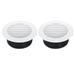 Uxcell 6 Inch Round Air Vent 2pcs Ceiling Diffuser Grill Cover ABS Louver Soffit Vent with Screen White
