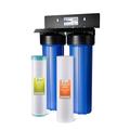 iSpring Whole House Water Filter System Reduces Sediment PFAS Heavy Metals Chlorine Chloramine Hydrogen Sulfide 2-Stage Whole House Water Filtration System Model: WGB22B-KS