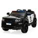 Topcobe 12V Kids Ride on Police Car Electric Battery Powered Ride on Toys Megaphone Black