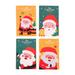 Qisuw 10 Pieces Christmas Notebook Mini Cartoon Journal Notepad Small To-do-list Pad Wide Lined for Kid Daily Journaling