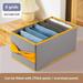 Lzobxe Storage Bins Storage Bags Clothes Storage Box With Bow Handle Compartment Foldable Storage 5/8/12 Grids & Small 7 Grids Folding Divided Clothing Storage Box