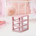 Lzobxe Storage Bins Storage Bags Desktop Storage Box Transparent Small Drawer Desk Plastic Mini Storage Box Rabbit Stationery Storage Box