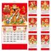 lsiaeian 2024 Chinese Calendar 2024 Zodiac Dragon Calendar Wall Hanging Calendar for Year of the Dragon Good Luck 2024 New Year Calendar Bring Wealth To You Chinese Lunar Calendar