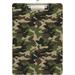 Hyjoy Clipboard Camouflage Pattern Letter Size Clipboards Refillable A4 Standard Size Hardboard with Clip PVC Board for Office Worker Coach School