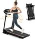 Best Folding Treadmill with Incline 2.5HP 12KM/H Electric Treadmill for Home Foldable Bluetooth Music Cup Holder Heart Rate Sensor Walking Running Machine for Indoor Home Gym Exercise Fitness