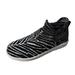ZHAGHMIN Fashion Knitted Ankle Boots for Women Slip On Breathable Color Matching Mesh Flat Bottomed Casual Sports Shoes for Walking Tennis Grey Size8