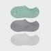 Women's Footsies (3 Pairs) with Odor Control | Green | US W 7.5-10 | UNIQLO US