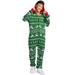 Men's Green Fair Isle Knit Jumpsuit