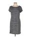 Ann Taylor LOFT Outlet Casual Dress - Shift: Gray Solid Dresses - Women's Size Small