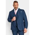 Size Ular 60 Mens Badrhino Tailoring Big & Tall Blue Textured Suit Jacket Big & Tall