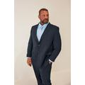 Size Long 58 Mens Badrhino Tailoring Big & Tall Navy Blue Plain Suit Jacket Big & Tall