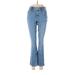 Simply Vera Vera Wang Jeans - Mid/Reg Rise: Blue Bottoms - Women's Size 4 - Medium Wash