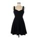 Miss Selfridge Casual Dress - Mini Sweetheart Sleeveless: Black Print Dresses - Women's Size 6