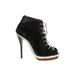 3.1 Phillip Lim Ankle Boots: Black Solid Shoes - Women's Size 37 - Peep Toe