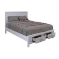 Forest Designs Isabella Low Profile Storage Platform Bed Metal in Gray | 47 H x 76 W x 88 D in | Wayfair 3223GN-OGR