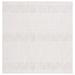 White 79 x 79 x 0.625 in Indoor Area Rug - Martha Stewart Rugs Msr1906 Serenity Area Rug In Ivory Polyester | 79 H x 79 W x 0.625 D in | Wayfair