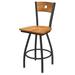 Red Barrel Studio® Lareau Swivel Stool Wood/Metal in Gray | Counter Stool (25" Seat Height) | Wayfair D2604B5B4DD24684A76B3FC838D19019