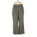 DKNY Casual Pants - High Rise: Green Bottoms - Women's Size 8