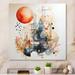 August Grove® Orange Gray Modern Art Create - Unframed Print on Metal in White | 36 H x 36 W x 1 D in | Wayfair 31924367037045F9952F7689E4D514FE