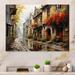 Latitude Run® Denmark Old Town Alley II - Print on Metal in Orange | 12 H x 20 W x 1 D in | Wayfair 771489961DB040EDAB0B69A09BA19582