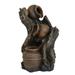 Millwood Pines Brycenn Polystone Pot Water Fountain in Brown | 10.8 H x 6.3 W x 5.1 D in | Wayfair F3D5E78D251E4D4F80C97B16E38945F2