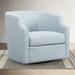 Reading Chair - Barrel Chair - Ivy Bronx Junuis 29.3" Wide Swivel Barrel Chair, Accent Chair, Reading Chair, Bedroom Chair Wood/Polyester | Wayfair