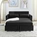 Latitude Run® Distin 55" Upholstered Sofa Velvet in Black | 30.5 H x 55 W x 38 D in | Wayfair B208769F99AF4BAB821364C95B2D2C2E
