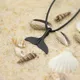 Collier avec pendentif en forme d'animal de l'océan pour homme bijou de plage pendentif avec