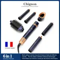 Sèche-cheveux à ions négatifs curling de sèche-cheveux professionnel 6-en-1 multi-systyler