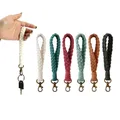 Porte-clés tressé en macramé de style bohème pour femme bracelet porte-clés sangle porte-clés