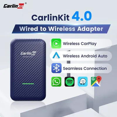 Carlinkit-Adaptateur CarPlay sans fil Android Auto 2 en 1 WiFi BT VW Kia Audi Mercedes