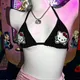 Soutien-gorge kawai hello kitty pour filles joli sous-vêtement féminin au dos y2kpink design