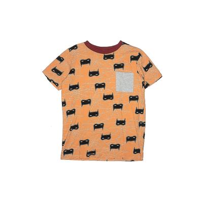 Dot Dot Smile Short Sleeve T-Shirt: Orange Tops - Kids Girl's Size 8