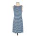 Tommy Bahama Casual Dress - A-Line: Blue Stripes Dresses - Women's Size X-Small