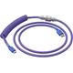 GLORIOUS Coiled USB to USB Type-C Keyboard Cable - Nebula, Purple