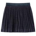 vidaXL Kids' Skirt with Glitters Navy Blue 104