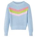 vidaXL Kids' Sweater Knitted Blue 128