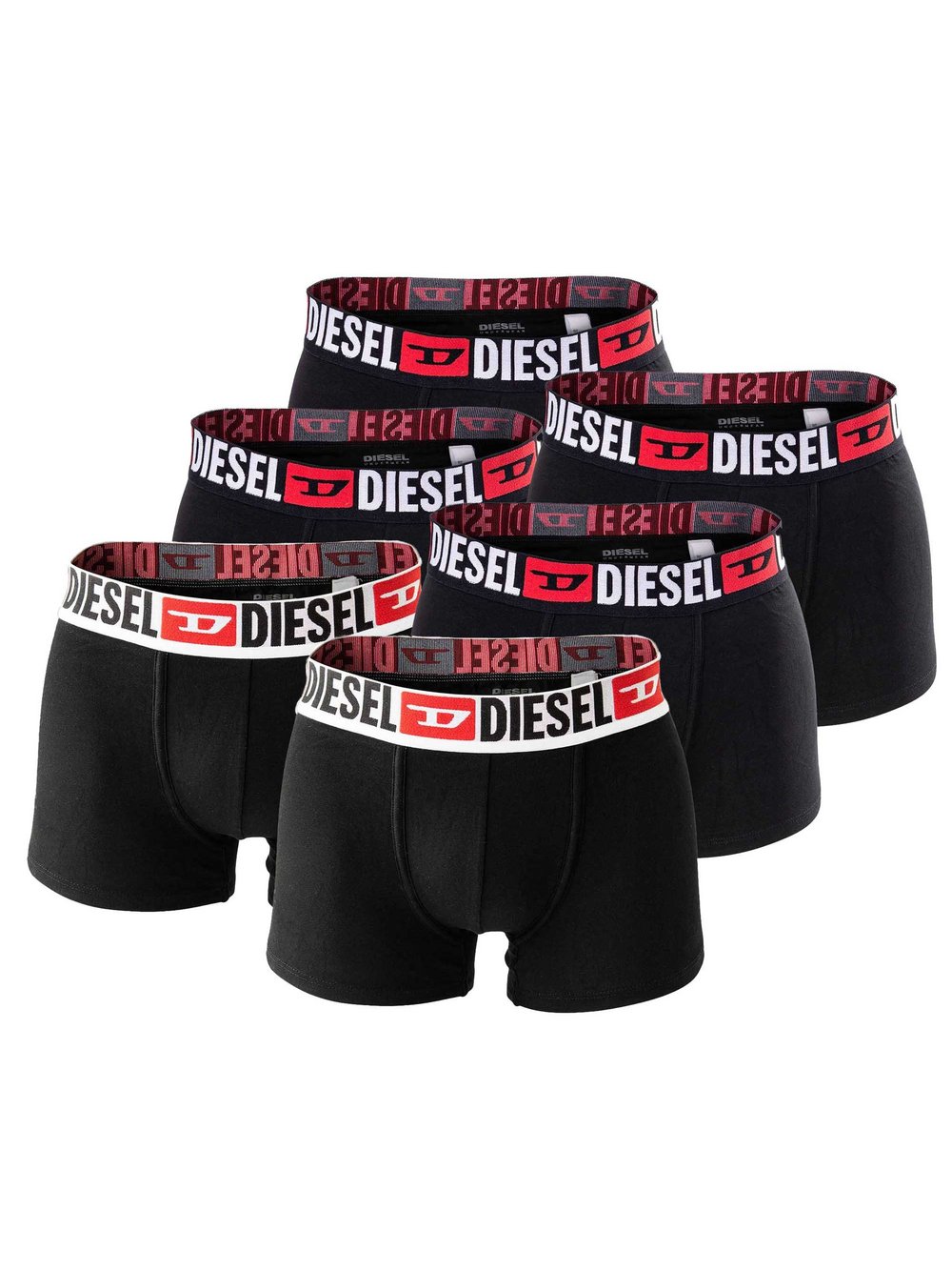 Diesel Boxershort 6er Pack Herren mehrfarbig, XXL Image
