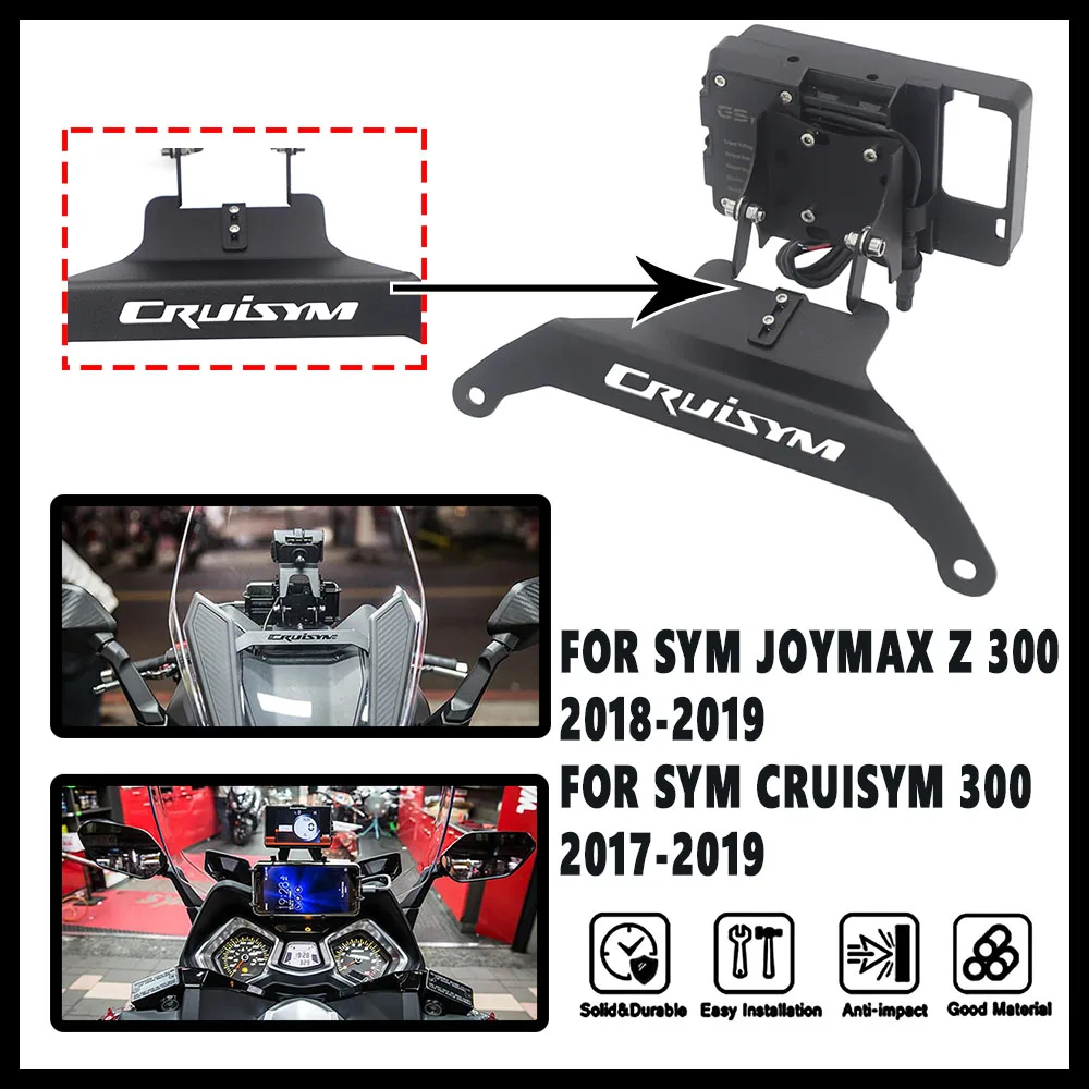 Supporto per telefono cellulare NUOVA staffa di navigazione per moto Kit GPS per SYM CRUISYM300 JOYMAX Z 300 CRUISYM 300i 2017 2018 2019