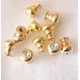 10PCS Small Gold Knobs Drawer Pulls 11x13mm Jewelry wooden box Miniature Box Door Knob Pulls