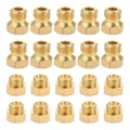 20 pcs/set Propane Lpg Gas Pipe Water Heater DIY Burner Parts Brass Jet Nozzles (M6x0.75mm/0.5mm