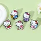 Kawaii Anime Sanrio Hello Kitty Brooch Creativity New Metal Badge Cartoon Cute Badge Versatile
