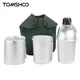 Tomshoo 3/4pcs Cookware Set Outdoor Camping Aluminum Military Canteen Cup Wood Stove Set with Cover