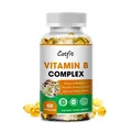 Catfit Vitamin B Complex Capsule B12 B1 B2 B3 B5 B6 B7 B9 Folic Acid&Biotin Relieve anxiety